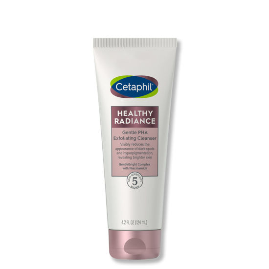 Picture of Cetaphil Face Wash, Healthy Radiance Gentle Exfoliating Cleanser, Visibly Reduces Look of Dark Spots and Hyperpigmentation, Designed for Sensitive Skin, Hypoallergenic, Fragrance Free, 4.2oz