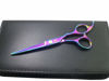 Picture of Professional Hair Cutting Shears,6 Inch Barber hair Cutting Scissors Sharp Blades Hairdresser Haircut For Women/Men/kids 420c Stainless Steel Rainbow Color