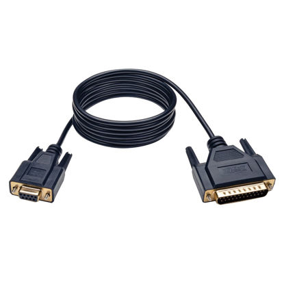Picture of Tripp Lite Null Modem Serial RS232 Cable (DB9 to DB25 F/M) 6-ft. (P456-006)