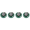 Picture of CAMILIA 0.25 W 32 Ohm Plastic 4 Magnetic Speaker with 27 mm Diameter Green + Silver