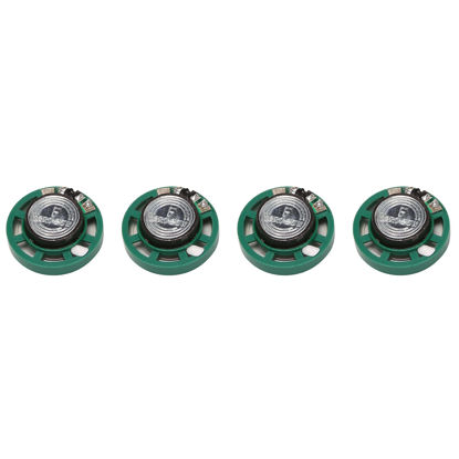 Picture of CAMILIA 0.25 W 32 Ohm Plastic 4 Magnetic Speaker with 27 mm Diameter Green + Silver