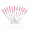 Picture of 200PCS Crystal Mascara Wands Disposable Eyelash Eyebrow Spoolie Brush for Makeup Eyelash Extensions (Pink)