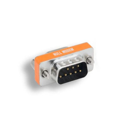 Picture of KENTEK Mini DB9 Male to Female M/F Serial/at Null Modem Mini Adapter Changer Coupler RS-232 Crossover Data Transfer