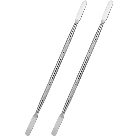 Picture of Hemobllo Metal Spudger - 2 Pcs Electronics Opening Pry Tool Metal Opening Spudger Pry Tool Double-Ended Stainless Steel Opening Stick Repair Pry Tools for Cell Phone, Tablet, MP3, Laptop