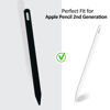 Picture of KELIFANG Silicone Case Sleeve Cover Compatible Apple Pencil 2nd Generation, Protective Skin Holder Grip and Tip Cap Accessories Compatible iPad Pro 11 12.9 inch, Black