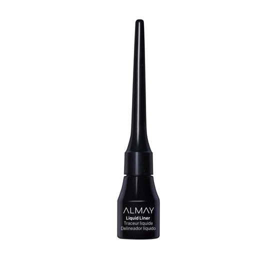 Picture of Almay Liquid Eyeliner, Waterproof, Fade-Proof Eye Makeup, Easy-to-Apply Liner Brush, 221 Black, 0.1 Oz