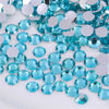 Picture of 500 Pieces SS30 6mm Flatback Rhinestones Clear Glass Round Gems Crystals for Nail Art DIY Crafts Clothes Shoes Bags （Crystal Blue）