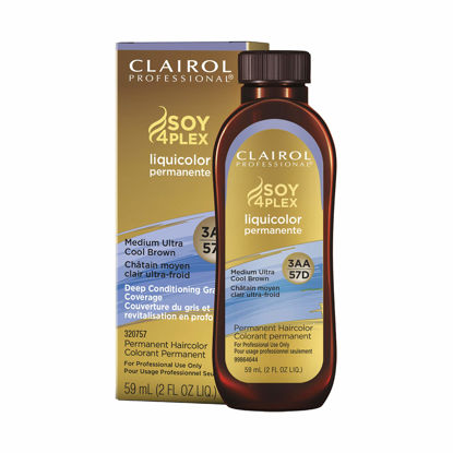 Picture of Clairol Professional Permanent Liquicolor for Dark Hair Color, 3aa Medium Ultra Cool Brown, 2 oz