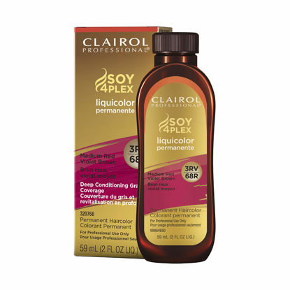 Picture of Clairol Professional Permanent Liquicolor for Dark Hair Color, 3rv Medium Red Violet Brown, 2 oz