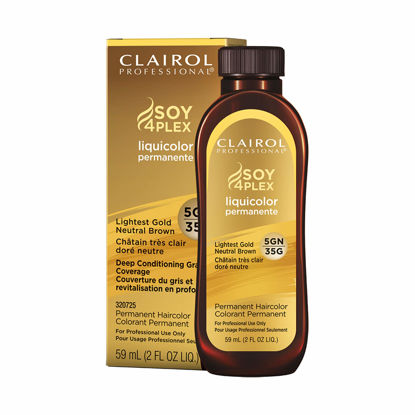 Picture of Clairol Professional Permanent Liquicolor for Dark Hair Color, 5gn Light Gold Neutral Brown, 2 oz