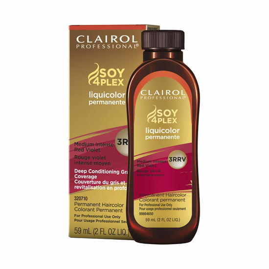 Picture of Clairol Professional Permanent Liquicolor for Dark Hair Color, 3rrv Medium Red Violet, 2 oz