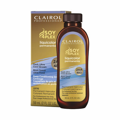 Picture of Clairol Professional Permanent Liquicolor for Dark Hair Color, 2aa Dark Ultra Cool Brown, 2 oz