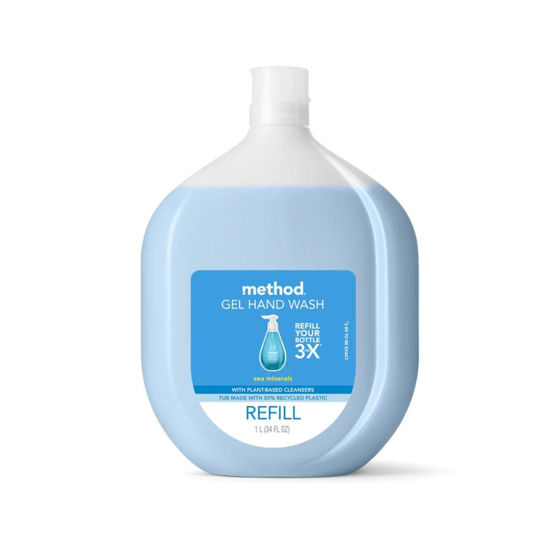 Picture of Method Gel Hand Soap Refill, Sea Minerals, Biodegradable Formula, 34 Fl Oz (Pack of 1)