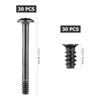 Picture of iplusmile Stainless Steel Screws Computer Case Fan Screws, 60Pcs PC Computer Cooling Fan Mount Screws Chassis Fan Screws Set and 30mm Screws Kit for PC Case Fan CPU Fan Radiator Pc Cooler