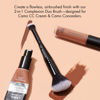 Picture of e.l.f. Complexion Duo Brush, Makeup Brush For Applying Foundation & Concealer, Creates An Airbrushed Finish, Made With Vegan, Cruelty-Free Bristles