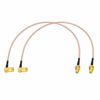 Picture of Bingfu SMA Female Bulkhead Mount to SMA Male Right Angle RG316 Antenna Extension Cable 12 inch 30cm 2-Pack Compatible with 4G LTE Router Cellular RTL SDR Receiver