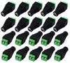 Picture of zdyCGTime DC 5.5 X 2.1mm Adapter 2.1 X5.5mm Female Barrel Power Jack to 2 Pin/Way Female Bolt Screw Type terminals Adapter Connector for CCTV Security Camera, LED Strip Light (20pack Female)