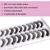 Picture of Veleasha Eyelashes 10 Pairs Russian Strip Lashes 5 Styles Mix Pack D Curl False Eyelashes for Eye Makeup (D06-H)