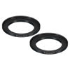 Picture of PATIKIL 40.5mm-52mm Metal Step Up Ring, 2 Pack Camera Lens Filter Adapter Ring Aluminum Filter Adapter Ring for Camera Lenses Hood, Black