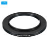 Picture of PATIKIL 40.5mm-52mm Metal Step Up Ring, 2 Pack Camera Lens Filter Adapter Ring Aluminum Filter Adapter Ring for Camera Lenses Hood, Black