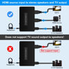 Picture of HDMI Audio Extractor Splitter hdmi to hdmi 3.5mm Audio Adapter Converter with Spdif Output Support 1080P 3D Compatable for PS4 Fire Stick Blu-Ray Player etc.