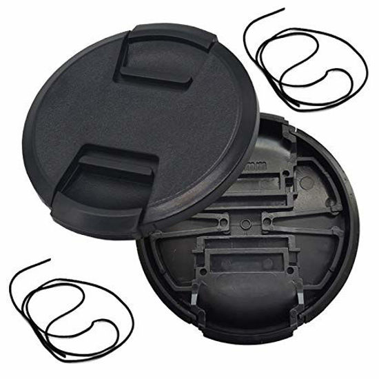 Picture of 82mm Snap-On Lens Cap for Sony FE 24-70mm f/2.8 GM, FE 16-35mm f/2.8 GM Sony Alpha A7R IV A7R III, Fire Rock Center Pinch Cap for Nikkor Z 24-70mm f/2.8 Lens -2 Packs