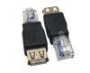 Picture of Haokiang (2-Pack) USB - RJ45, USB2.0 A Female to RJ45 Ethernet Male AF-8P8C Connector, USB Transfer Network Plug Adapter