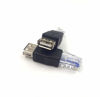 Picture of Haokiang (2-Pack) USB - RJ45, USB2.0 A Female to RJ45 Ethernet Male AF-8P8C Connector, USB Transfer Network Plug Adapter