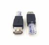 Picture of Haokiang (2-Pack) USB - RJ45, USB2.0 A Female to RJ45 Ethernet Male AF-8P8C Connector, USB Transfer Network Plug Adapter