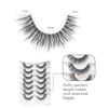 Picture of Eyelashes Natural Look Faux Mink Lashes Pack Jiocolor Fluffy False Eyelashes 7 Pairs Cat Eye Lashes Curl False Eyelashes DJ-37