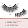 Picture of Fake Eyelashes Natural Wispy Lashes 3D Volume Faux Mink Lashes Fluffy False Lashes 16MM Cat Eye Lashes A14