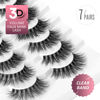 Picture of Fake Eyelashes Natural Wispy Lashes 3D Volume Faux Mink Lashes Fluffy False Lashes 16MM Cat Eye Lashes A14