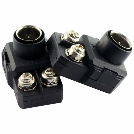 Picture of E-outstanding 2PCS Antenna Matching Transformer Connector 300 Ohm to 75 Ohm Quick Push-On Plug UHF VHF FM Converter Adapter