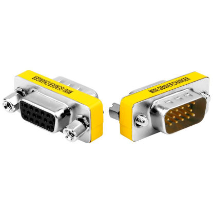 Picture of ELECTOP 2 Pack HD15 VGA Male to Female Mini VGA Extender PC