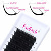 Picture of Flat Lash Extensions D Curl 0.15 Ellipse Classic Eyelash Extensions 11mm Super Soft Matte Black Individual Lashes Salon Use (0.15-D, 11mm)