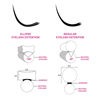 Picture of Flat Lash Extensions D Curl 0.15 Ellipse Classic Eyelash Extensions 11mm Super Soft Matte Black Individual Lashes Salon Use (0.15-D, 11mm)