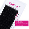 Picture of Eyelash Extension C Curl 0.15 Flat Lash Extensions 13mm Mixed Tray Ellipse Classic Eyelash Extensions Matte Black Individual Lashes (0.15-C, 13mm)