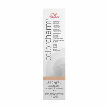 Picture of WELLA colorcharm Permanent Gel, Hair Color for Gray Coverage, 8BC Root Beer Float