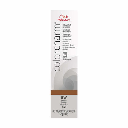 Picture of WELLA Color Charm Permanent Gel, Hair Color for Gray Coverage, 6W Praline