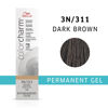 Picture of WELLA Color Charm Permanent Gel, Hair Color for Gray Coverage, 3N Dark Brown