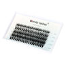 Picture of Individual Cluster Lashes 40 Roots Natural Eyelash Clusters D Curl 0.07mm Thickness Natural Look Black Soft Eyelashes 8-16mm Mixed Mink DIY Individual Eyelashes Grafting Fake False Eyelashes Lashes Extension Handmade by WENDY LASHES(Cluster Lashes-4