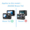 Picture of Aemus Compatible with AKASO Brave 7 LE Screen Protector, ClearTouch Crystal, Camera PET Lens Film Protectors Sticker