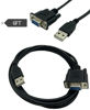 Picture of Dafensoy USB to RS232 Serial Adapter, USB A Male to DB9 Pin Female Serial Converter Cable,Suitable for Connecting Computers and Various Serial Devices - Black 1.8M/6Feet