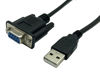 Picture of Dafensoy USB to RS232 Serial Adapter, USB A Male to DB9 Pin Female Serial Converter Cable,Suitable for Connecting Computers and Various Serial Devices - Black 1.8M/6Feet