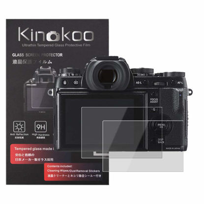 Picture of kinokoo Tempered Glass Film for fuji X-T1/X-T2 Crystal Clear Film FUJIFILM XT1 XT2 Screen Protector Bubble-free/Anti-scratch(2 pack)