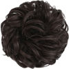 Picture of FESHFEN Messy Bun Hair Piece Hair Bun Scrunchies Synthetic Medium Brown Wavy Curly Chignon Ponytail Hair Extensions Thick Updo Hairpieces for Women Girls 1PCS