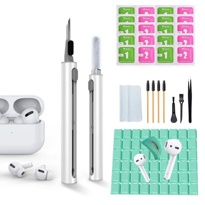 Picture of POHGELAN Airpod Cleaner Kit,3 in 1 Multi-Function Airpod Pro Cleaning Pen with Soft Brush and Cleaning Putty,Cleaning Tool for Airpdo 2/Pro/Pro2/3,Earbud/iPhone Lego Samsung Wireless Headphone