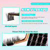 Picture of VAVALASH Individual Cluster Lashes 48 PCS DIY Eyelash Extension Light and Soft Thin Band Lash Clusters Extensions Easy Full Wispy Volume Lashes Cluster Eyelashes (VY6, C Curl-8-16mm Mix)