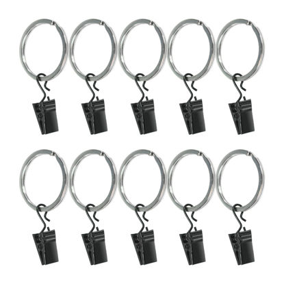 Picture of LimoStudio [Set of 10] Metal Ring Clips for Studio Backdrop Background, Compatible with Backdrop Stands, Background Support Stand, Curtain Ring, Drapery Ring Clip, AGG3231