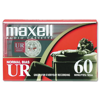 Picture of Maxell 109010 Dictation & Audio Cassette, Normal Bias, 60 Minutes (30 x 2)